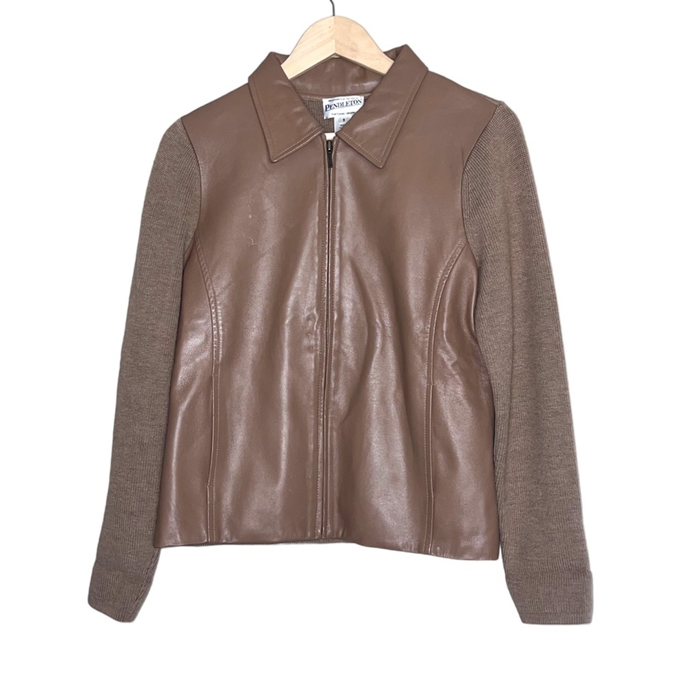 Pendleton 100% Leather Front Zipped Jacket